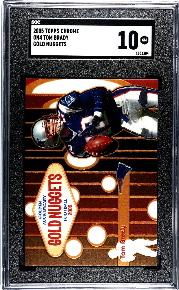 2005 Topps Chrome Tom Brady #GN4 Gold Nuggets SGC 10