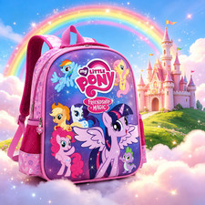 Cartoon Pony Kids Backpack Children School Bag for Girls