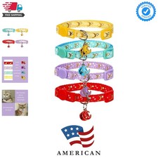 Cat Collars with Bells, Breakaway Kitten Collar, Cute Kitty Collar, Pet Suppl...