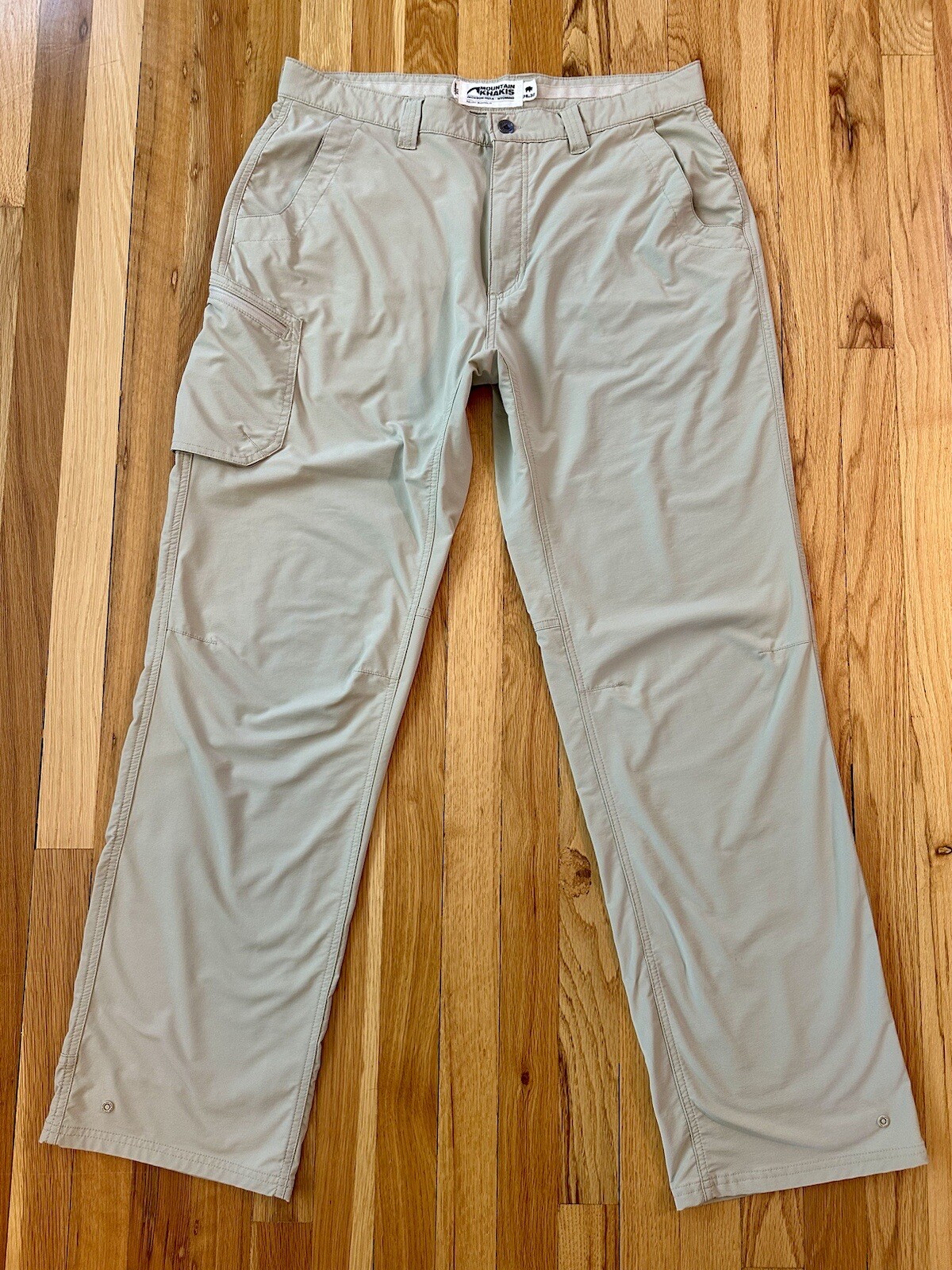 MK Mountain Khakis Men's 36x32 Relaxed Fit Khaki Nylon Cargo Pants