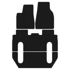 Velours Fußmatten für Tesla X Bj. 2015 – 2021 6–Personen Automatten Passend PREM