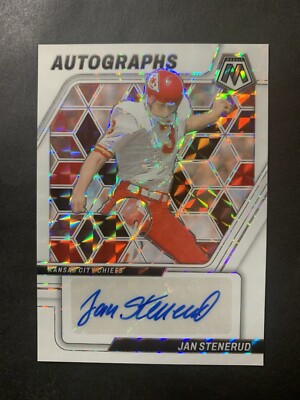 Jan Stenerud 2024 Panini Mosaic White Mosaic Autograph 25/25 #AM-JSD