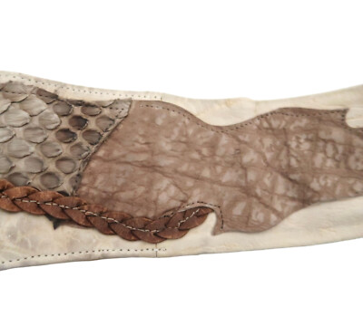vtg CARLO FIORI Italy Applique leather Sash belt Carlo Fiori Of Italy Clutch or Crossbody Purse. For Sale at  main image 4