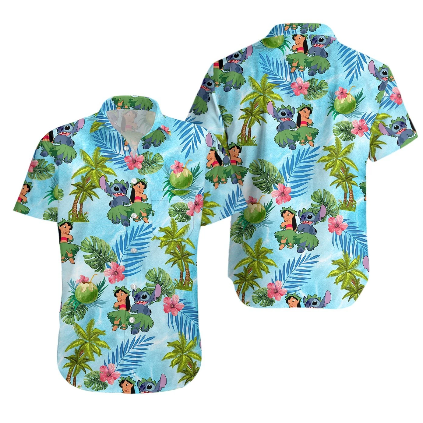 Disney Hawaiian Shirt Summer Beach Lilo Shirt