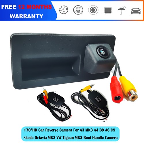 170° HD CCD Kabellos Rückfahrkamera für Audi A3 8V/A4 B8/A5 8T/A6 MK3 MK4/A7 MK1