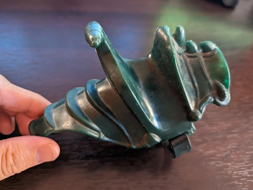 He-Man MOTU Battle Cat Original Green Saddle Accessory w/Strap Nice Vintage!!!!