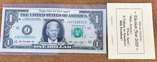 Authentic US Currency Novelty One Dollar Bill Tribute to President Joe Biden