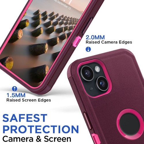 For iPhone 14 13 12 11 Pro Max/14 15 16 Plus XR Case Heavy Duty Shockproof Cover - Picture 36 of 54