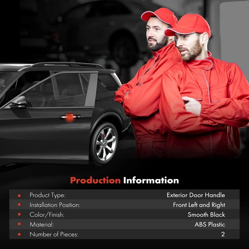 Manija de puerta exterior con cerradura para Chevrolet Impala 2000-2005 delantera izquierda y derecha Foto 2 de 4