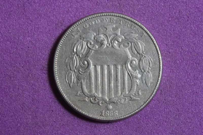 ESTATE FIND 1868 - SHIELD NICKEL!!  #K14574