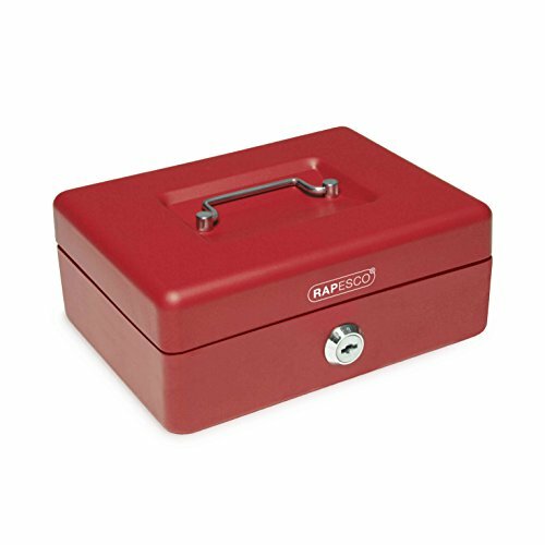 Rapesco SB0008R1 Cassetta Portavalori, Rosso, 20 cm