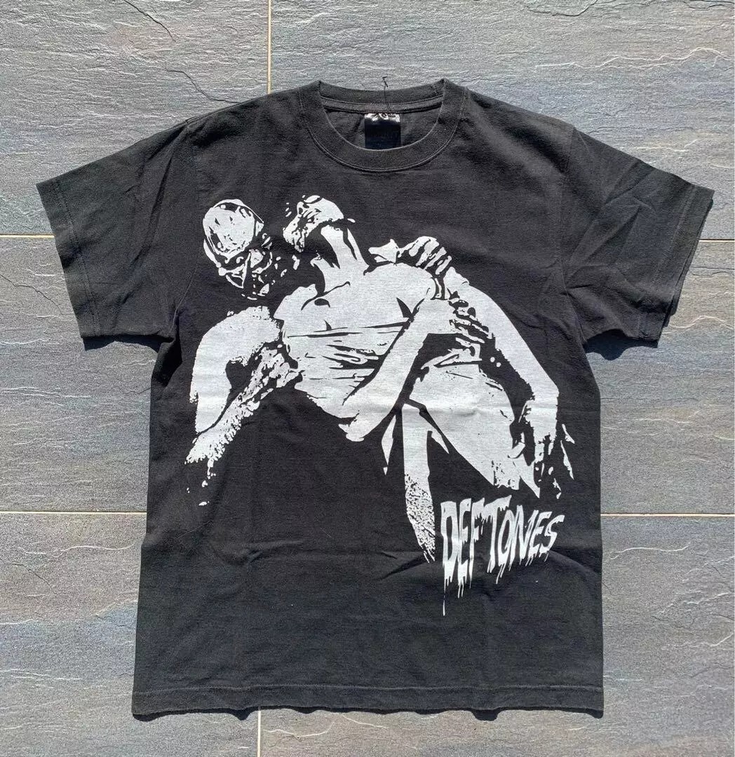 Deftones Tour 2006 Horror Graphic Black T shirt Reprint S-5XL Men