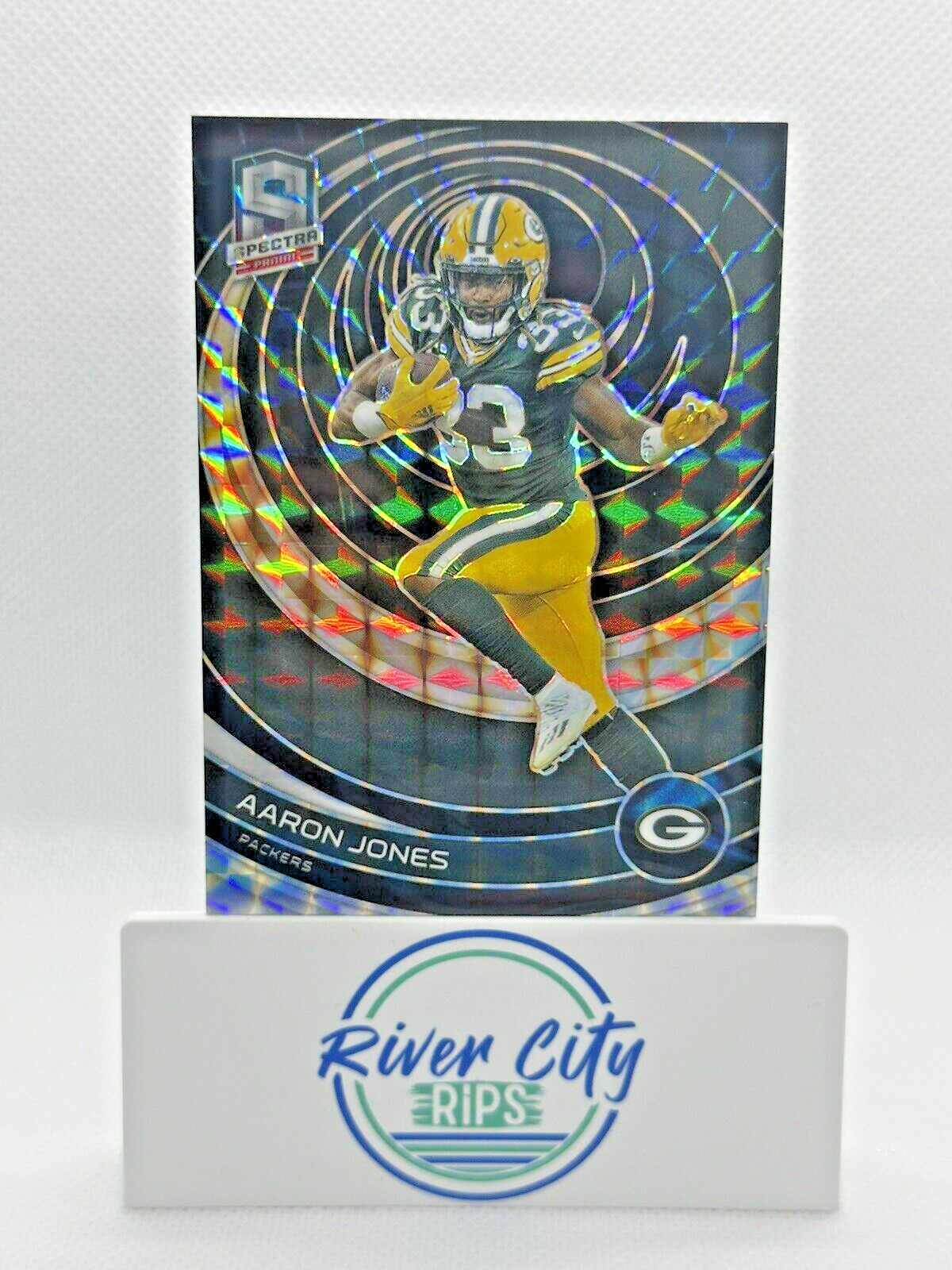Aaron Jones 🧀 - 2023 Spectra - Interstellar Prizm /60 - Green Bay Packers