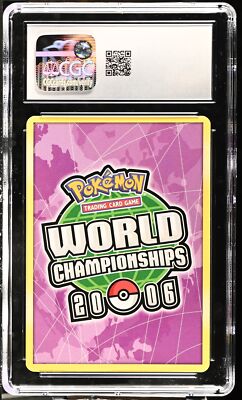 2006 Pokemon World Championship Promo Insert Date Location Ad CGC