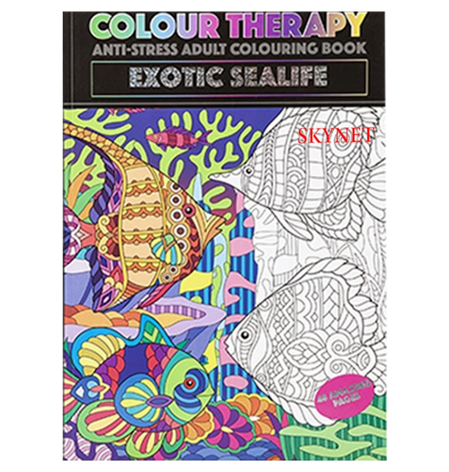 NEW EDITION A4 ANTI-STRESS ADULT COLOURING BOOK BOOKS RELAX Therapy FOR ADULTS - Image 4 of 4