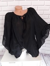 ITALY Damen OversizeTunika Bluse 44 46 48 50 ...