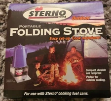 Sterno Brand Folding Stove Camping Hunting Outdoor Backpacking NEW .