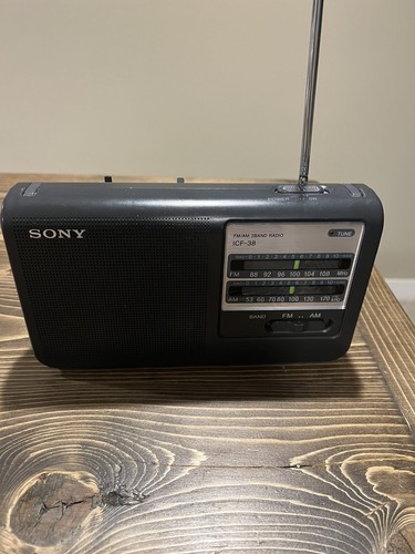 Sony ICF-38 Portable AM/FM 2 Band Radio | eBay