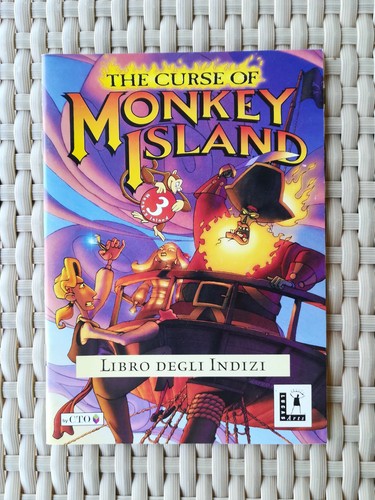 Libro degli indizi CTO The Curse of Monkey Island 3 Italiano Amiga Atari Commodo