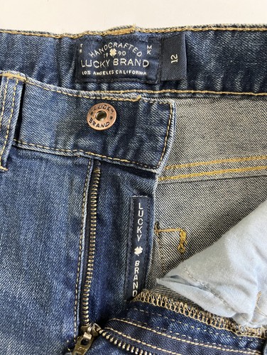 Lucky Brand Classic Straight jeans adjustable waist med blue. Size 12 youth - Picture 5 of 7