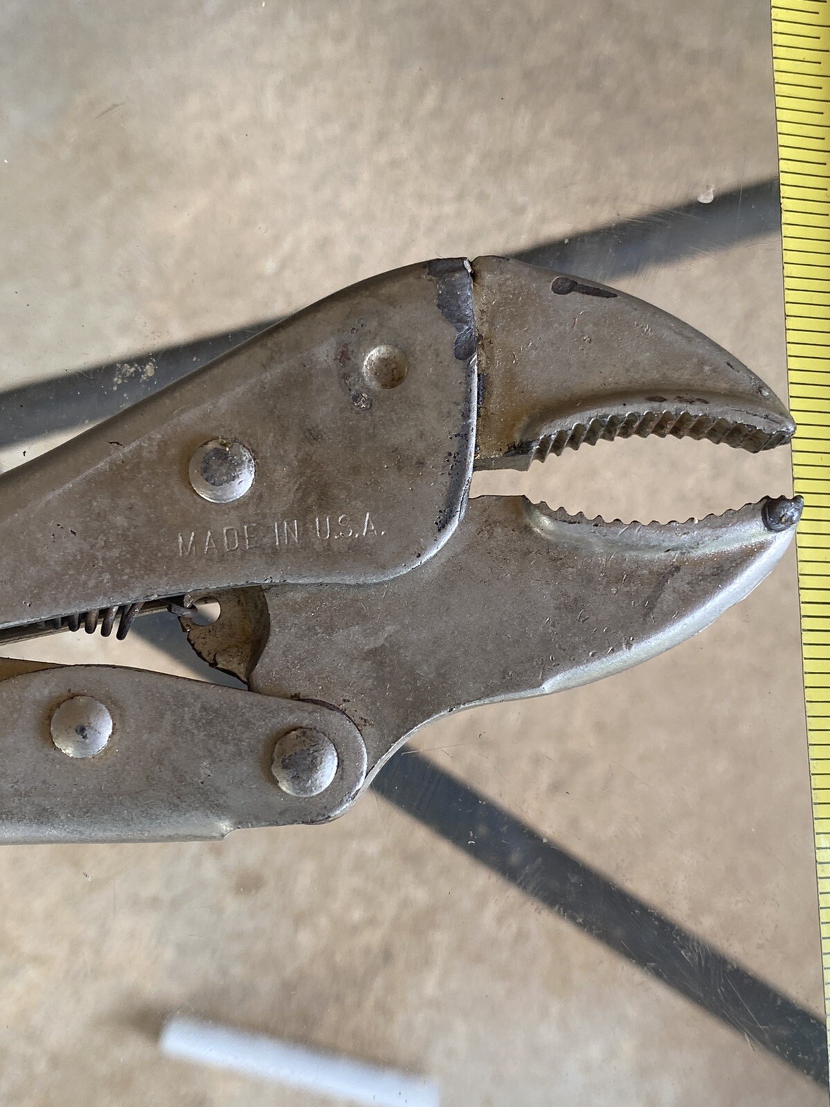 Vintage CRAFTSMAN Vise Grip Large Locking Lever Jaw Pliers 7” Long USA