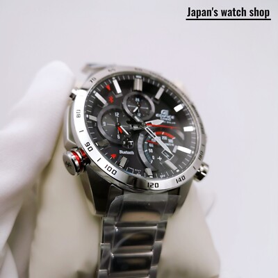 CASIO EDIFICE TIME TRAVELER EQB-501XD-1AJF Black Silver Men's
