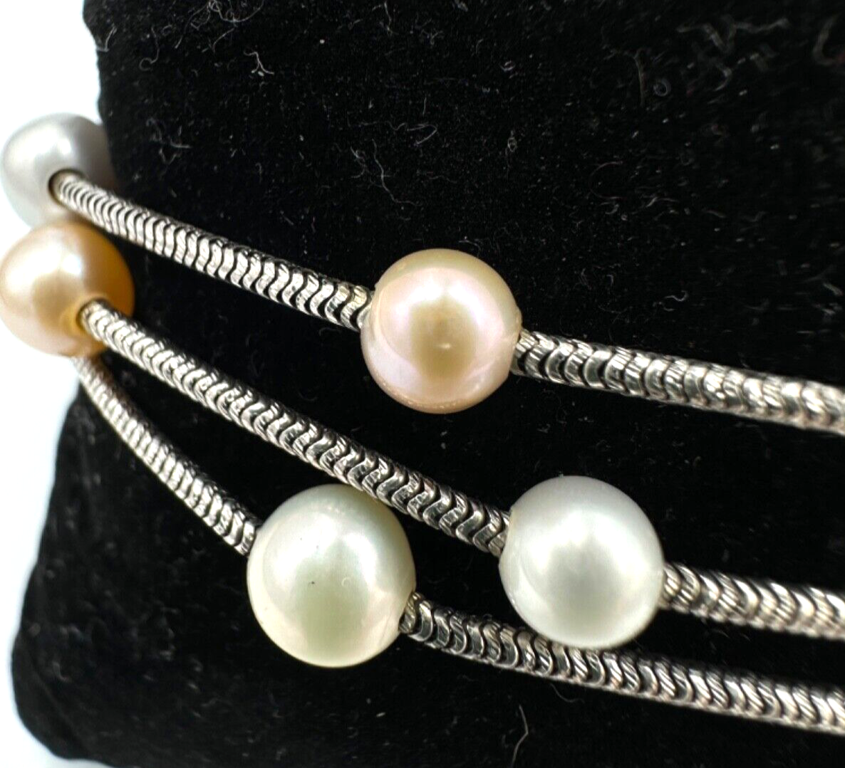 Bracciale a tre fili Miluna Perle pbr2435