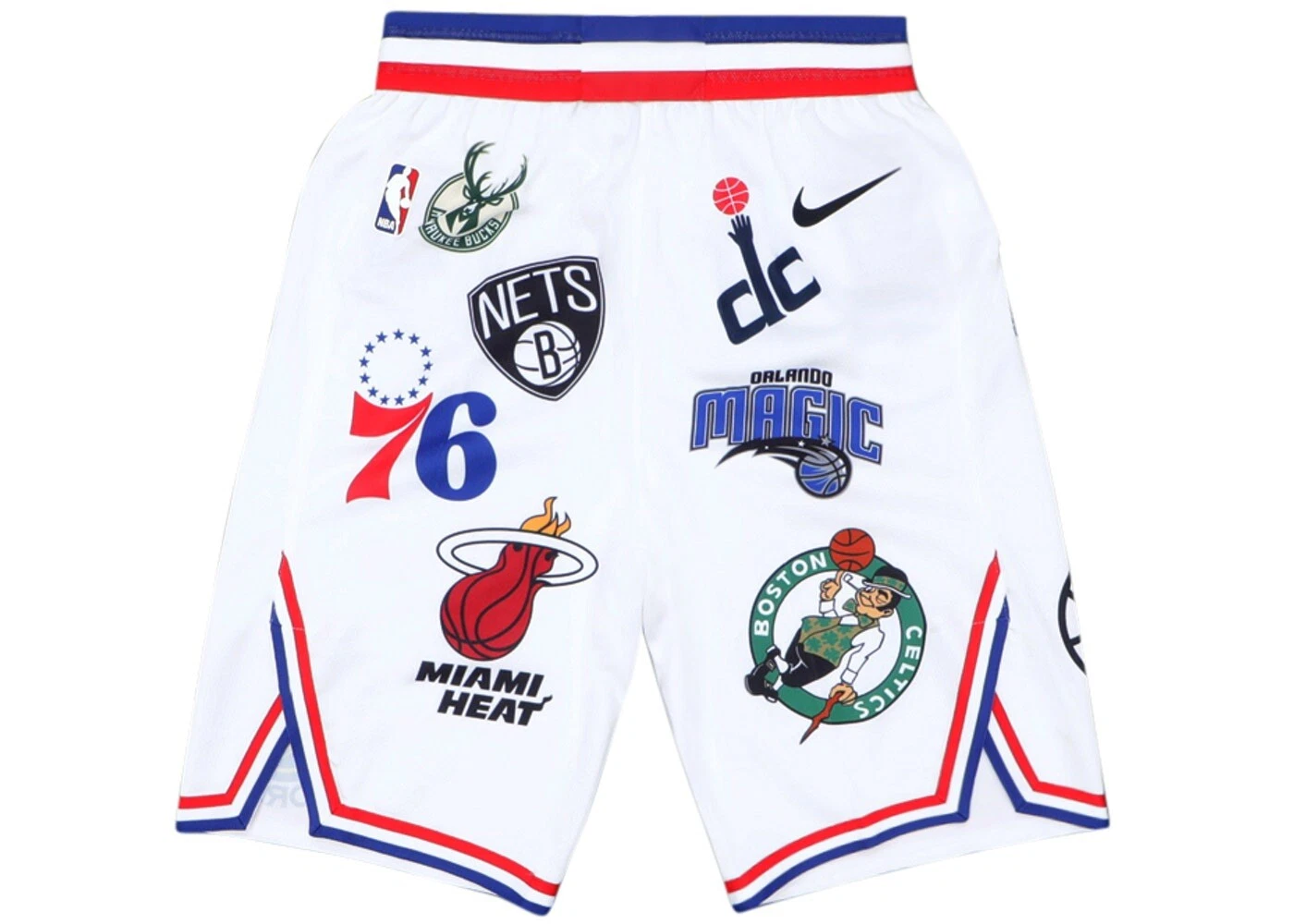 Short Supreme Nike NBA Authentic Teams blanc 38 moyen/grand flambant neuf dans son sac !