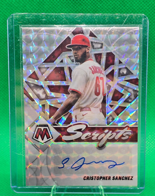 2022 Mosaic SCRIPTS Christopher Sanchez SC-CS Phillies Rookie RC Auto SP