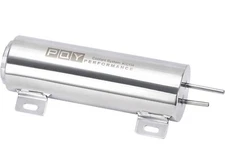 PQY Radiator Coolant Overflow Puke Tank Polished SS (3"×9") - TANK ONLY