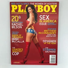 Playboy Magazine Feb 2008 Cover: Tiffany Fallon Playmate: Michelle McLaughlin