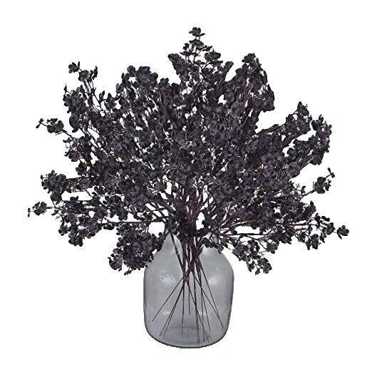 Черный тканевый цветочный декор