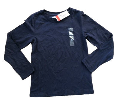 Epic Threads Boys Navy Long Sleeve T-Shirt Size Small (A4)