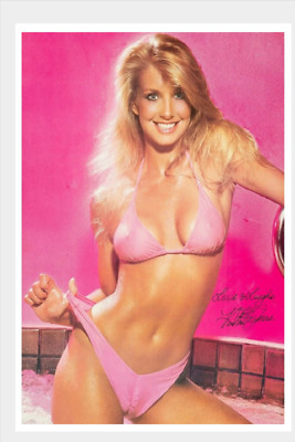 Actress Heather Thomas Facsimile Autograph Signature reprint Photo Poster 24x36
