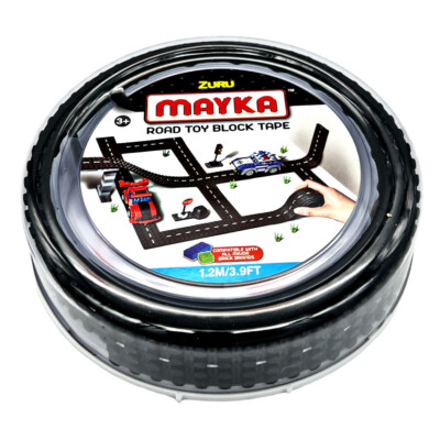 Zuru Mayka Klemm- & Spielbaustein Klebeband Gummi Straße 1,2 m Biegsam Schwarz