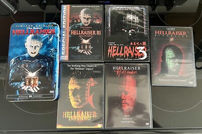 HellRaiser 7 Film Collection DVD. Includes HellRaiser 1 Limited Edition