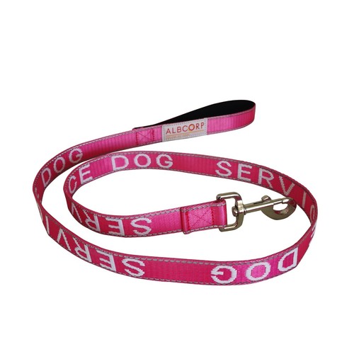 Albcorp Service Dog Leash - Embroidered- Padded Neoprene Handle and Reflective - Foto 12 di 60