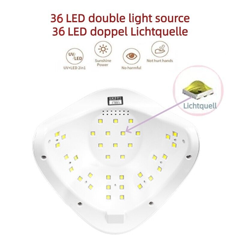 LED UV Nagel Lampe SUNUV SUN5 Plus 48W, Lichthärtungsgerät Sensor Nageltrockner
