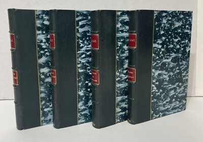 H. DE BALZAC —OEUVRES COMPLETES 4 Vols ( Three Stories) 1899 Fine