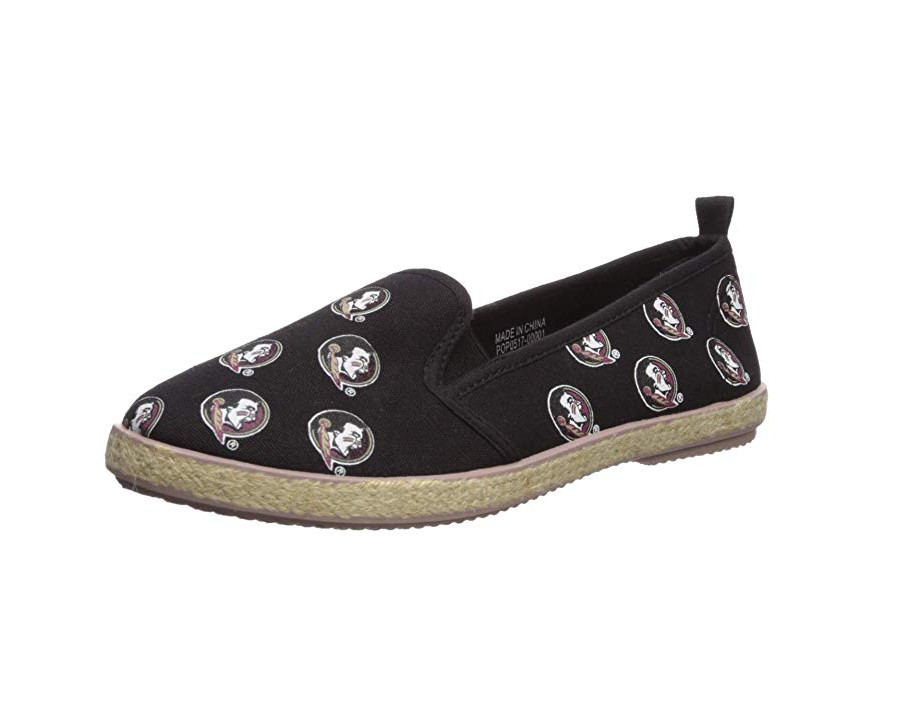 Женская парусиновая обувь без шнуровки FOCO NCAA Womens Florida State Seminoles Espadrille