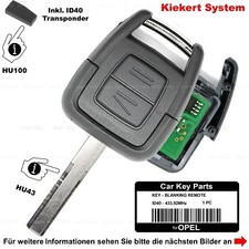 Auto Ersatz Funk Schlüssel für Opel Vectra B Omega A für Kickert System