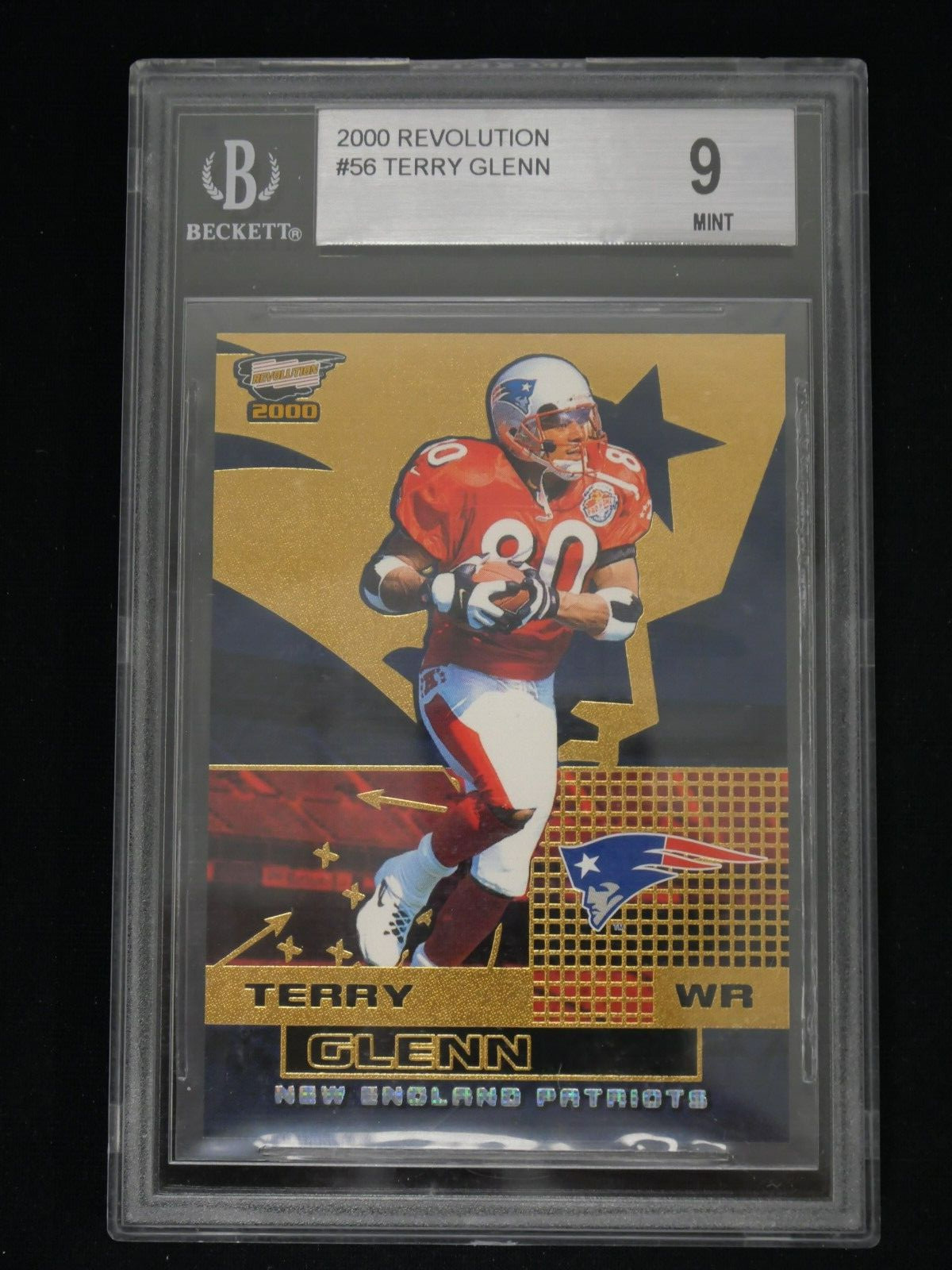 TERRY GLENN 2000 REVOLUTION #56 - BGS 9 MINT - NEW ENGLAND PATRIOTS 