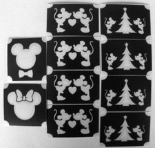 GLITTERTATTOO 10 stencil Mickey Minnie glitter tattoo GREAT must have L K