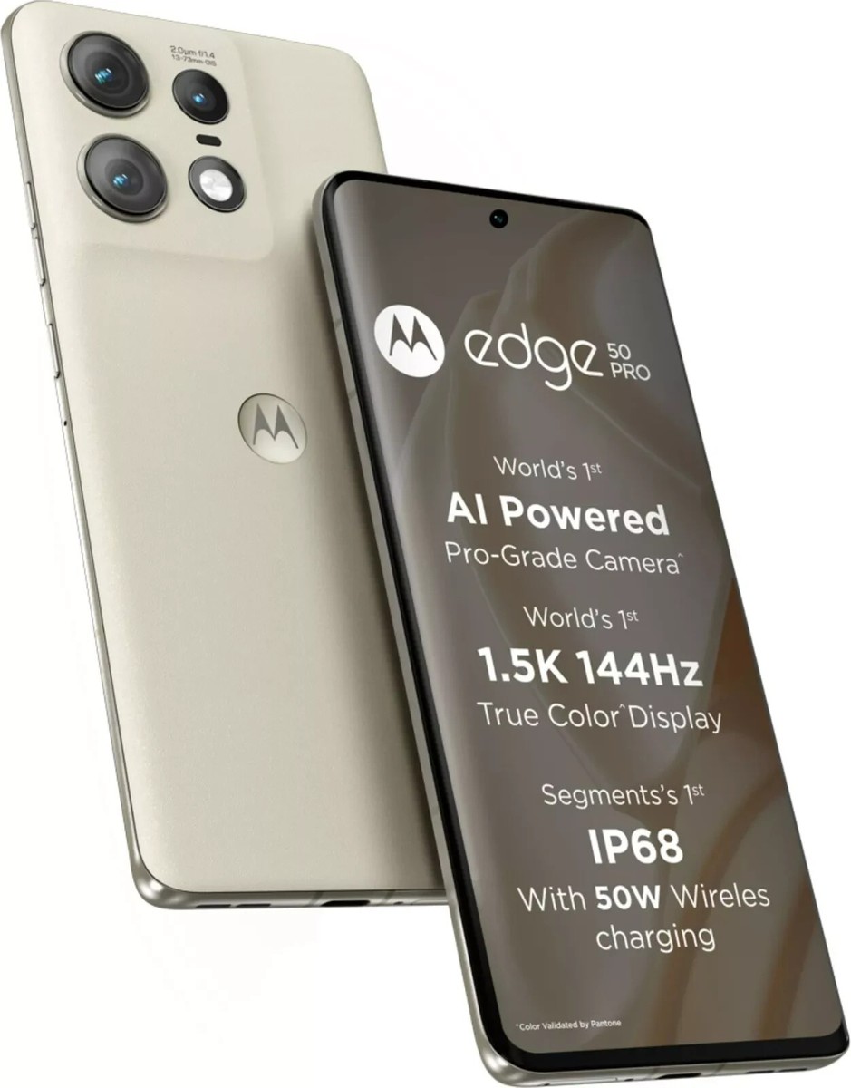 MOTOROLA Edge 50 Pro 5G Cream 256GB 12GB RAM 6.7 MOTOROLA Edge 50 Pro 5G Cream 256GB 12GB RAM 6.7