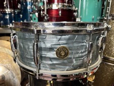 Gretsch 50’s Round Badge Broadkaster Snare Drum 14x5.5”, Midnight Blue Pearl