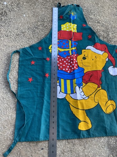 Disney Winnie the Pooh Vintage Y2K Kids Apron Cooking Christmas Theme - Picture 4 of 5