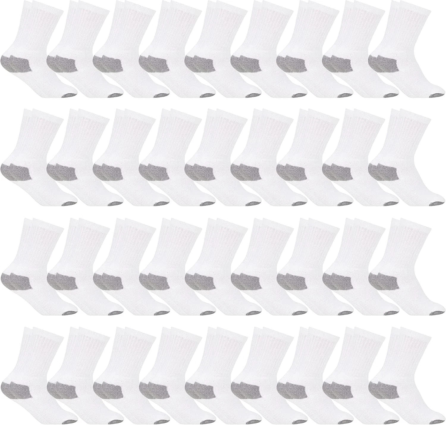 36 Pack Unisex Lightweight Cotton Crew Socks Bulk, Homeless Donation Cheap
Opens in a new window or