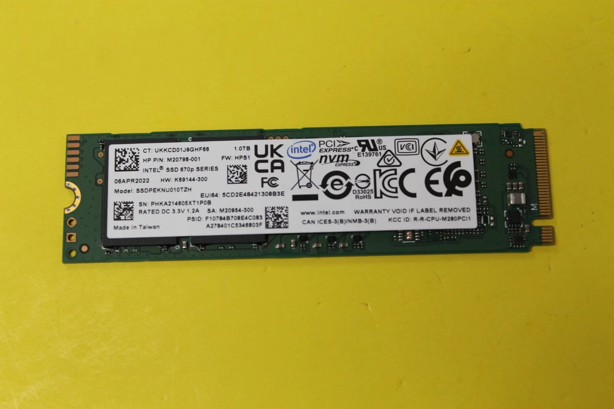 Intel M.2 SSD 1TB NVMe Gen3 動作確認済み Intel M.2 Interface 1 TB Solid State Drives for sale | eBay