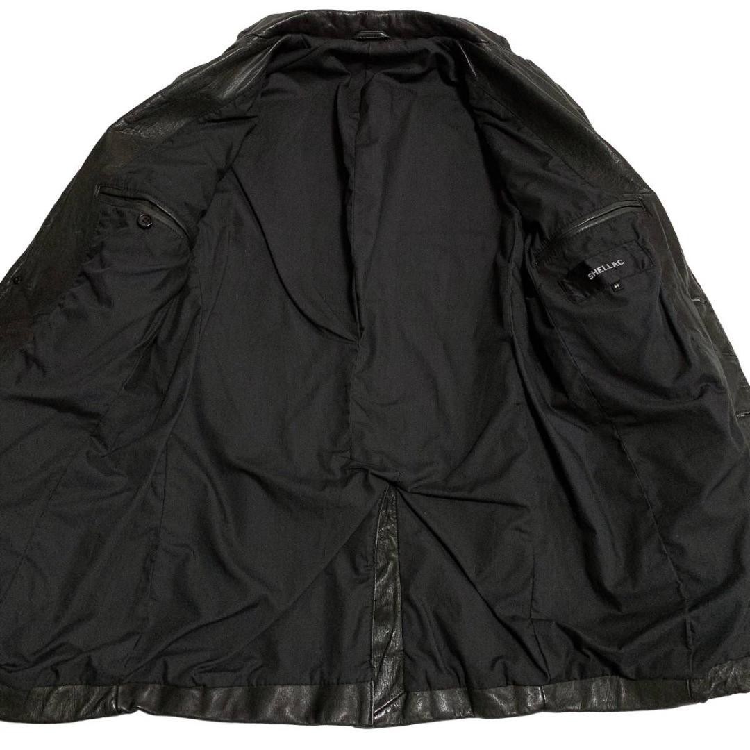 Shellac Leather Jacket Black Coat - image 7