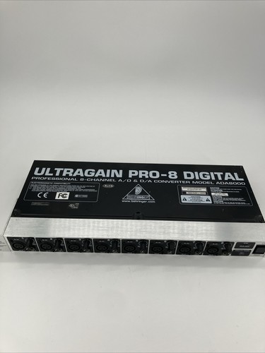 Convertidor digital A/D y D/A Behringer ADA8000 Ultragain Pro-8